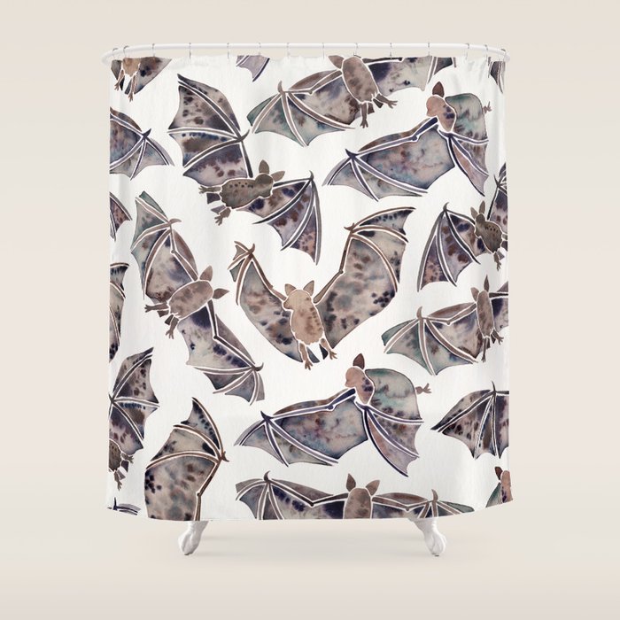 Bat Collection Shower Curtain Gallery Image 1