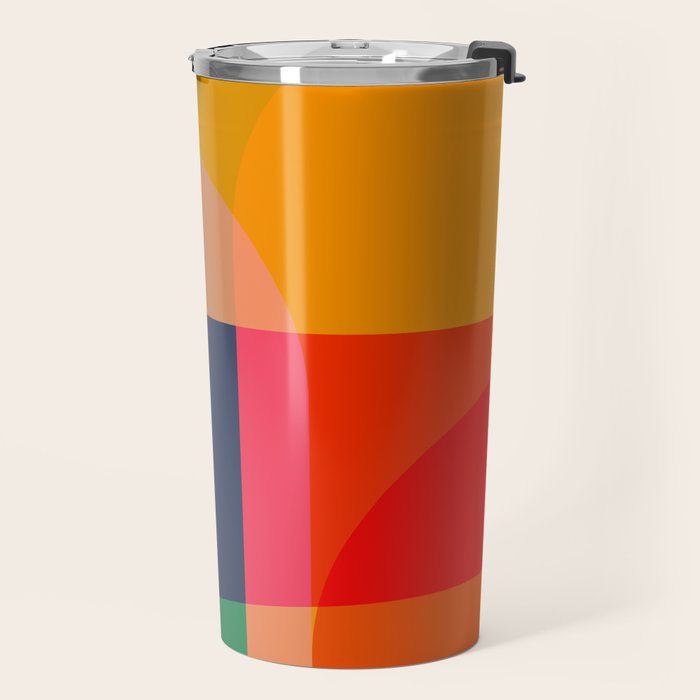 Mid Mod Color Block Travel Mug Gallery Image 2