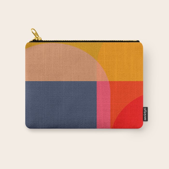 Mid Mod Color Block Carry All Pouch Gallery Image 1