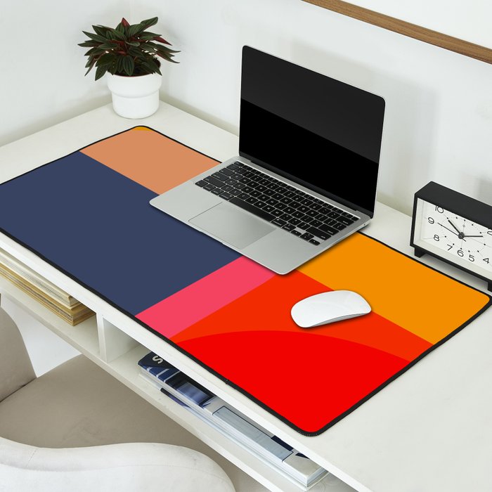 Mid Mod Color Block Desk Mat Gallery Image 2