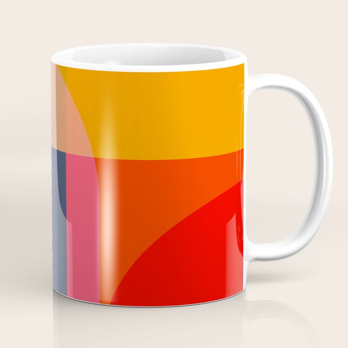 Mid Mod Color Block Coffee Mug Gallery Image 1