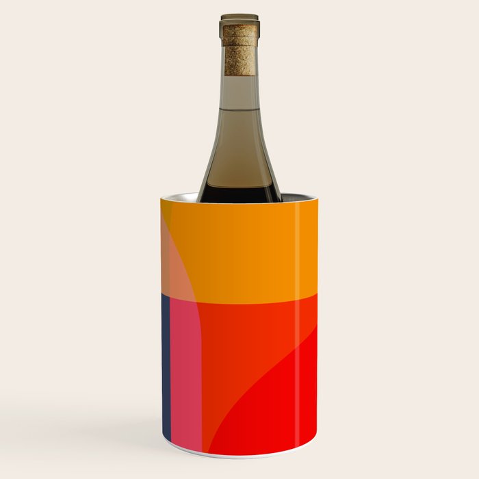 Mid Mod Color Block Wine Chiller Gallery Image 3