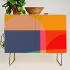 Mid Mod Color Block Credenza Gallery Image 1