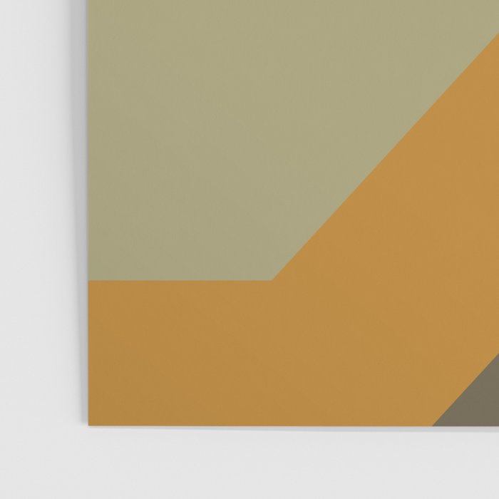 Geometric Retro Color Block Art in Earthy Tones Poster Gallery Image 3