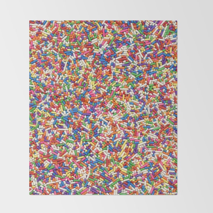 Rainbow Sprinkles Throw Blanket Gallery Image 2