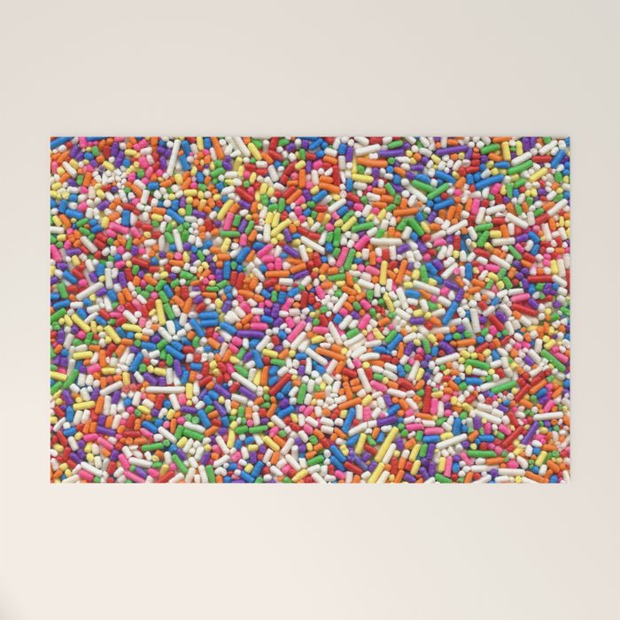 Rainbow Sprinkles Welcome Mat Gallery Image 1