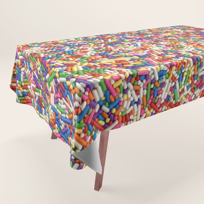 Rainbow Sprinkles Tablecloth Gallery Image 1