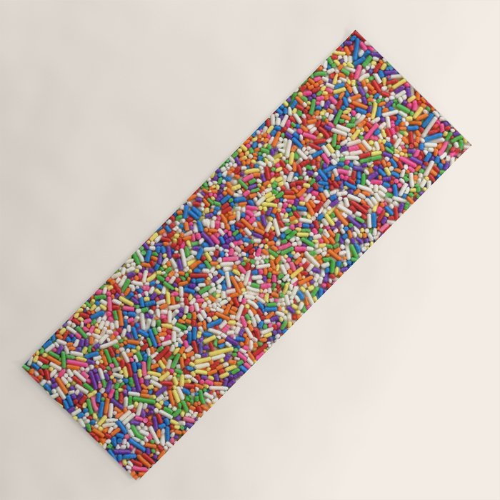 Rainbow Sprinkles Yoga Mat Gallery Image 1
