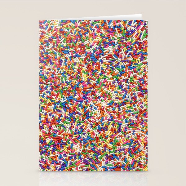 Rainbow Sprinkles Stationery Card Gallery Image 1