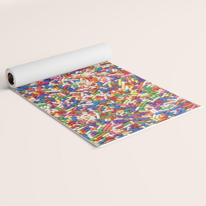 Rainbow Sprinkles Yoga Mat Gallery Image 2