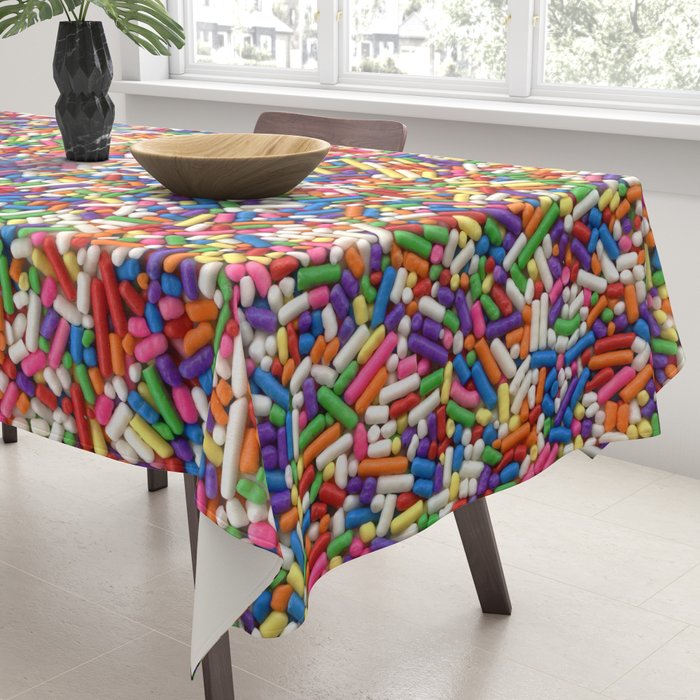 Rainbow Sprinkles Tablecloth Gallery Image 3