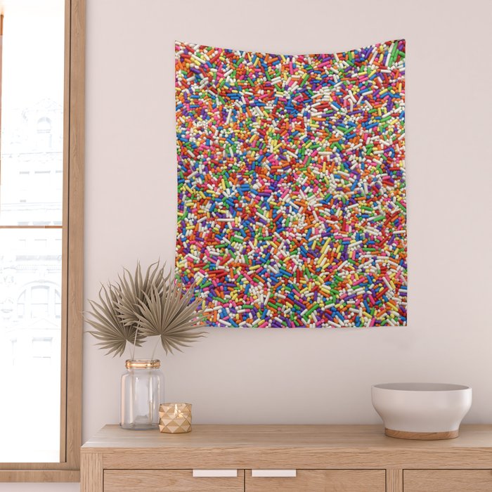 Rainbow Sprinkles Wall Tapestry Gallery Image 2