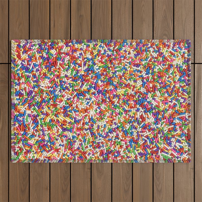 Rainbow Sprinkles Outdoor Rug Gallery Image 1