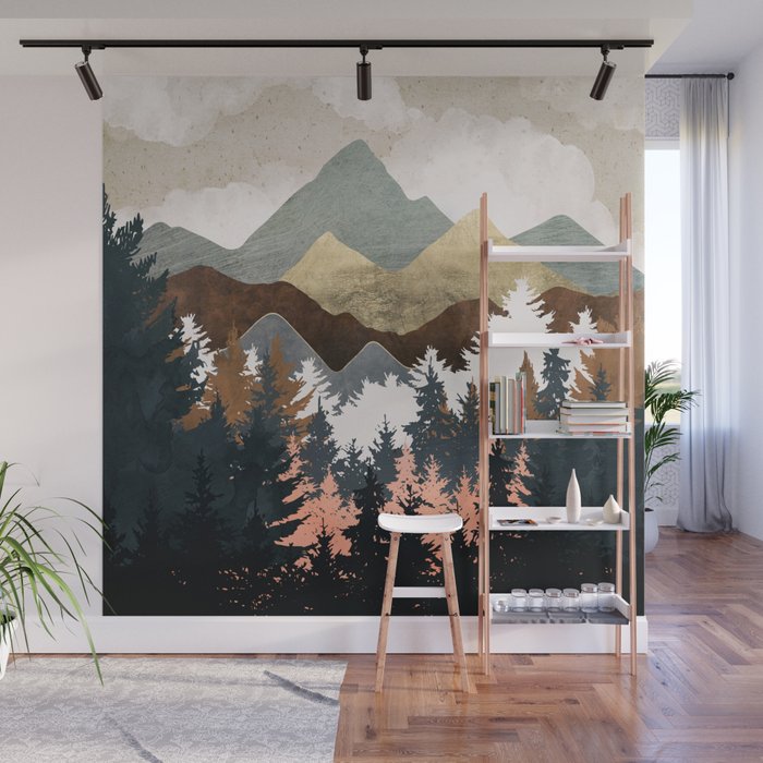 Forest View Wall Mural Gallery Image 1