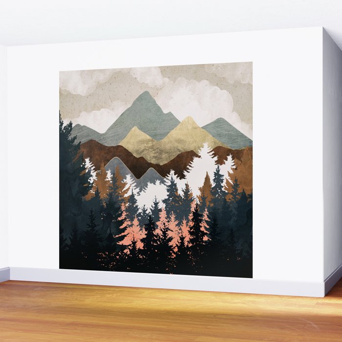 Forest View Wall Mural Gallery Image 2