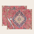 Tabriz Antique Persian Rug Print Placemat Gallery Image 1