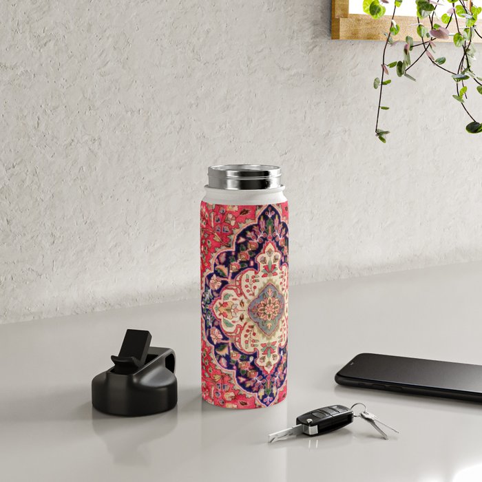 Tabriz Antique Persian Rug Print Water Bottle Gallery Image 4