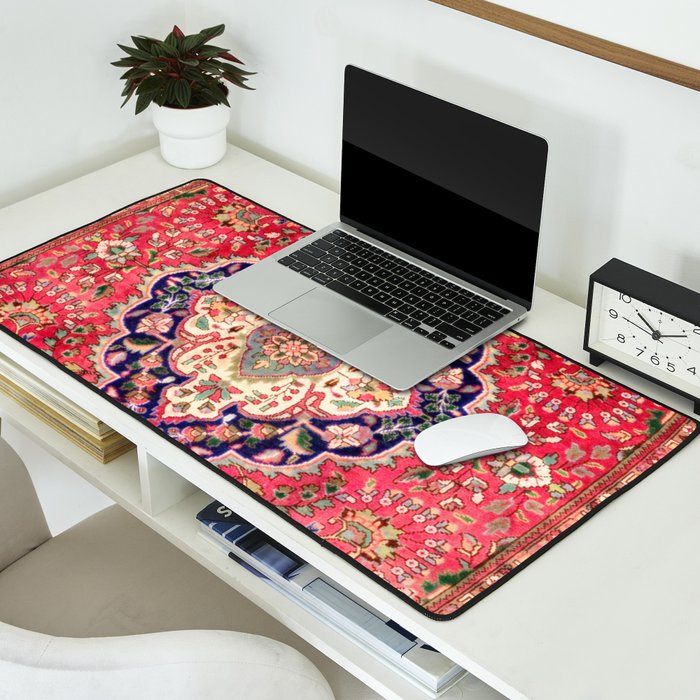Tabriz Antique Persian Rug Print Desk Mat Gallery Image 2