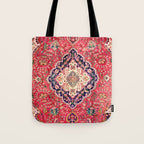 Tabriz Antique Persian Rug Print Tote Bag Gallery Image 1
