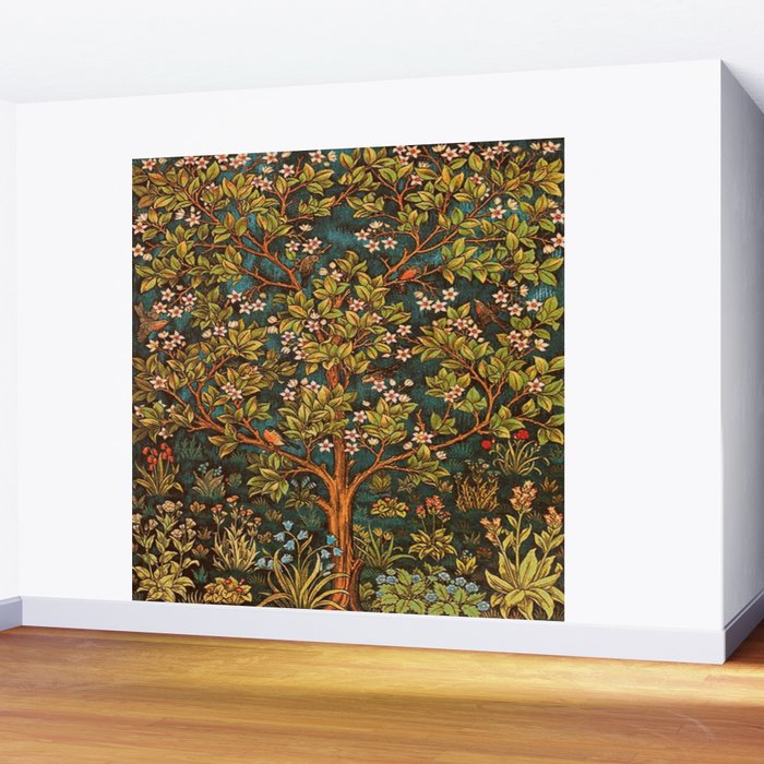 William Morris Tree Of Life, Morris floral,No, 2. Wall Mural Gallery Image 2