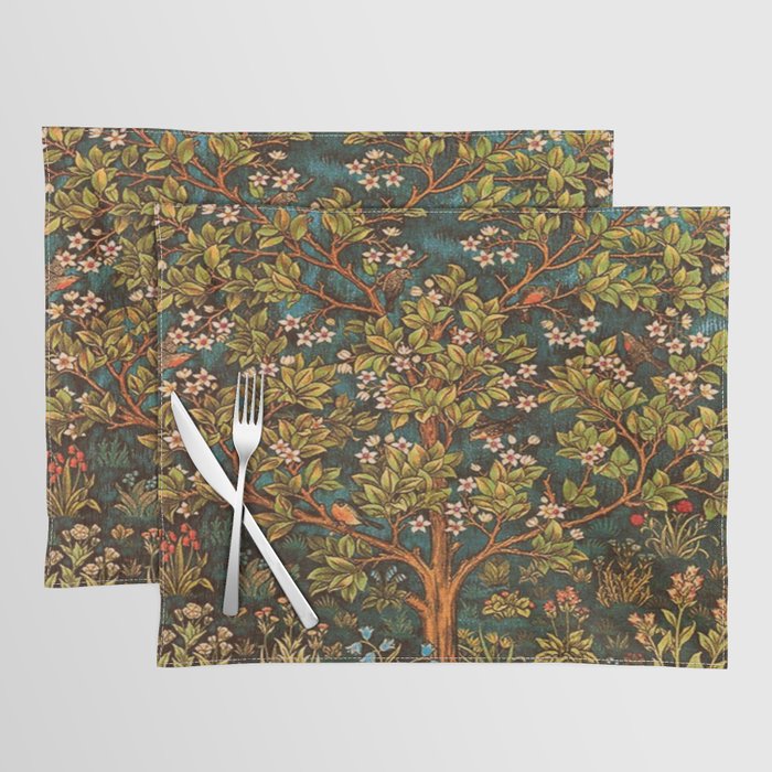 William Morris Tree Of Life, Morris floral,No, 2. Placemat
