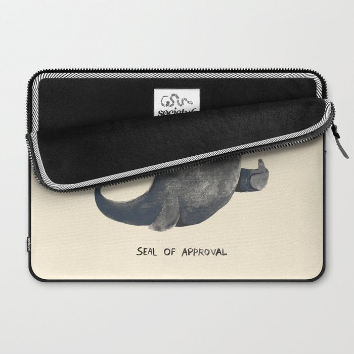 Seal Of Approval Laptop Sleeve Gallery Image 2