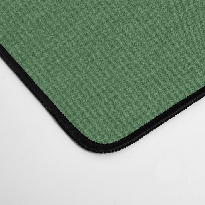 White Camellia & Fern Green Desk Mat Gallery Image 4