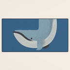 Whimsy Blue Whale Desk Mat Gallery Image 3