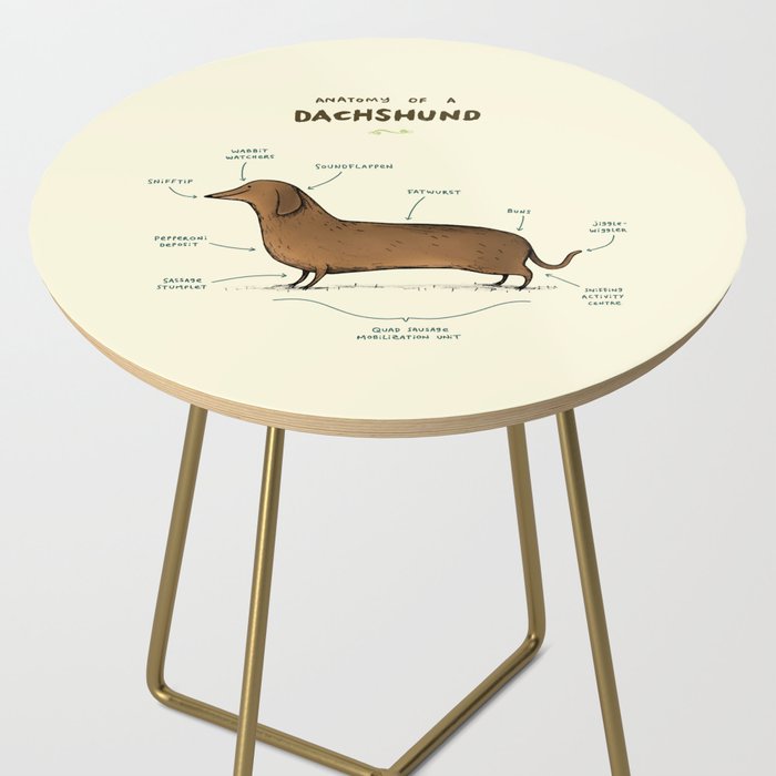 Anatomy of a Dachshund Side Table Gallery Image 2