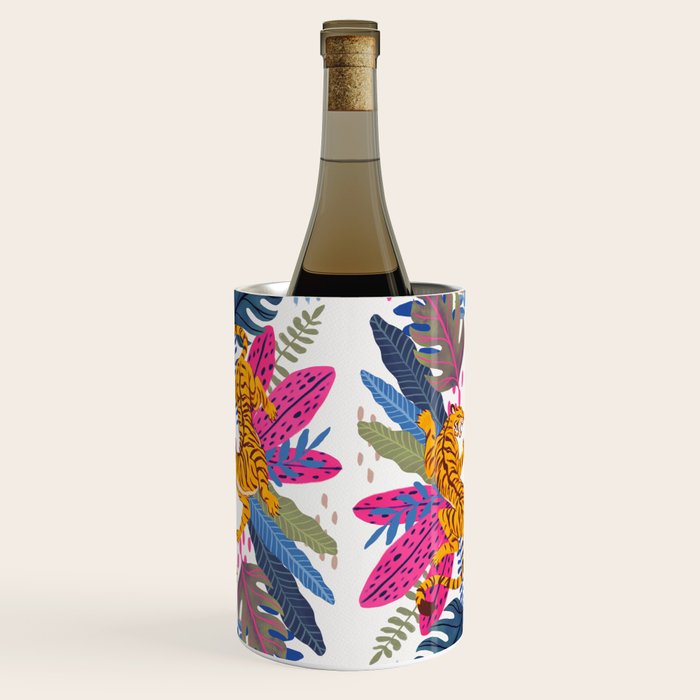 Jungle Tigers - Exotic Blue Wine Chiller Gallery Image 1
