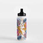 Jungle Tigers - Exotic Blue Water Bottle Gallery Image 2