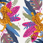 Jungle Tigers - Exotic Blue Coffee Mug Gallery Image 2