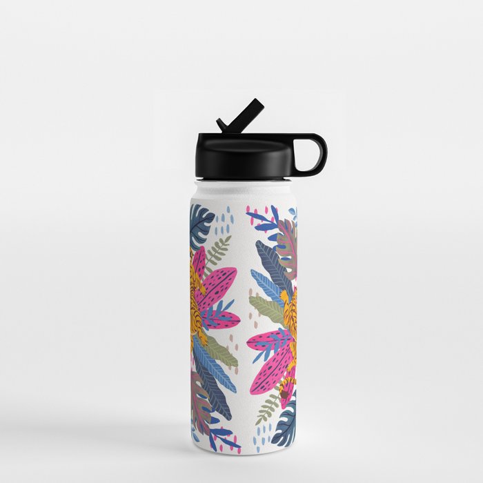 Jungle Tigers - Exotic Blue Water Bottle Gallery Image 1