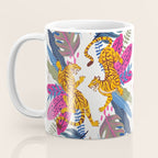 Jungle Tigers - Exotic Blue Coffee Mug Gallery Image 3