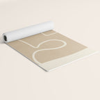 Abstract line art / Face 7 Yoga Mat Gallery Image 2