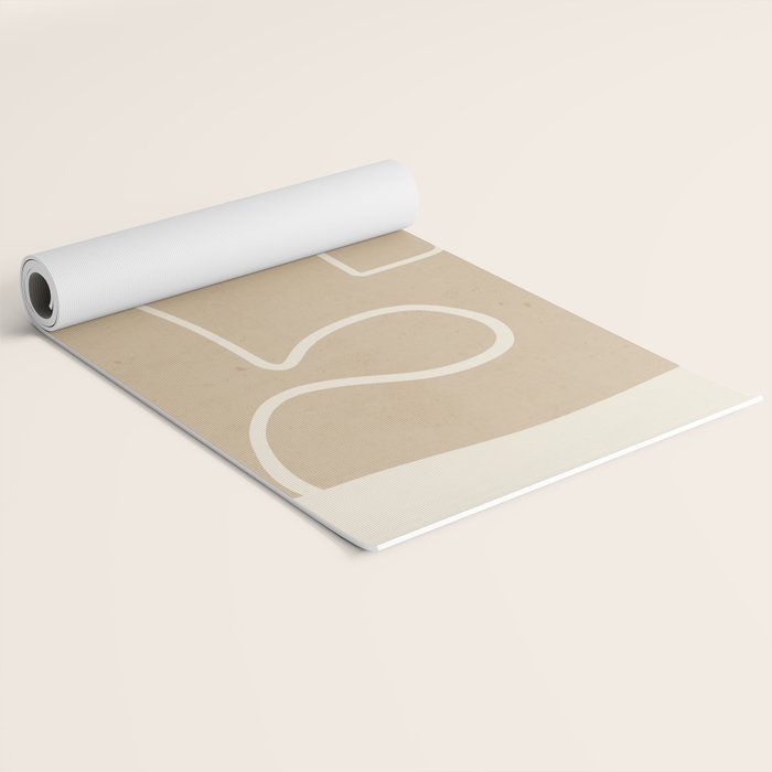 Abstract line art / Face 7 Yoga Mat Gallery Image 2