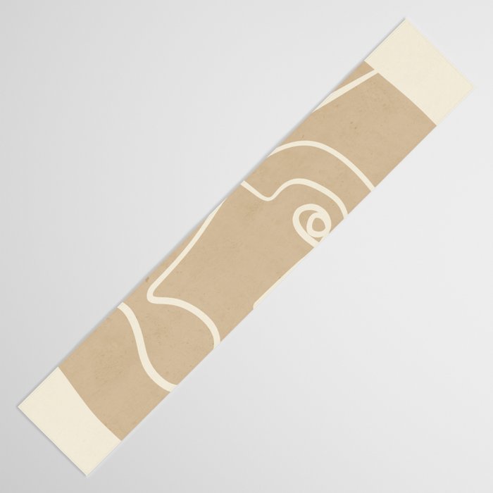 Abstract line art / Face 7 Table Runner Gallery Image 3