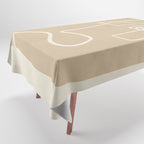 Abstract line art / Face 7 Tablecloth Gallery Image 1