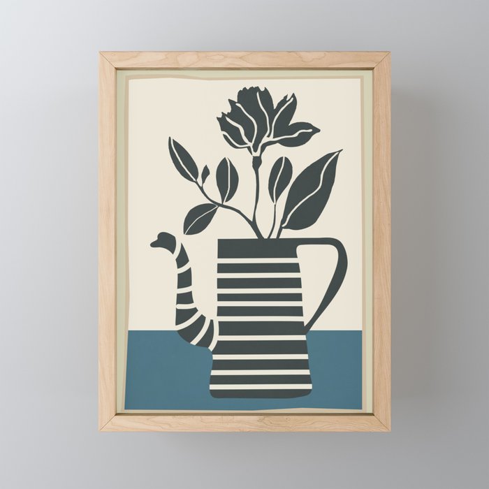 Teapot Garden 1 Mini Art Print Gallery Image 1