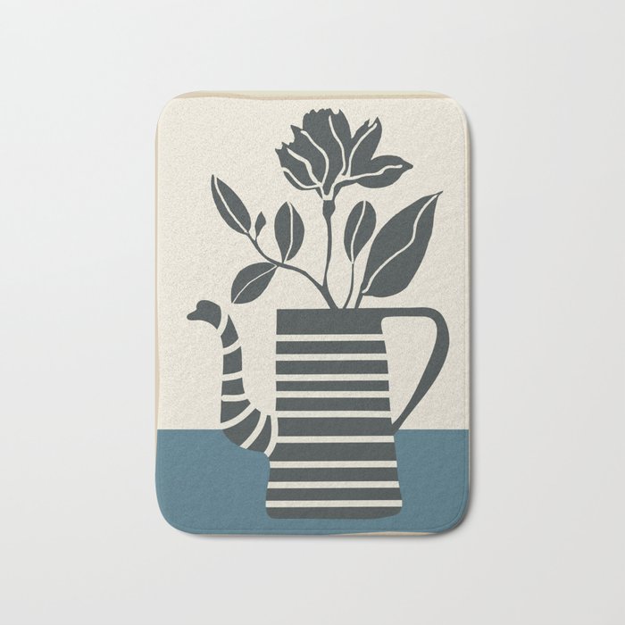 Teapot Garden 1 Bath Mat Gallery Image 1