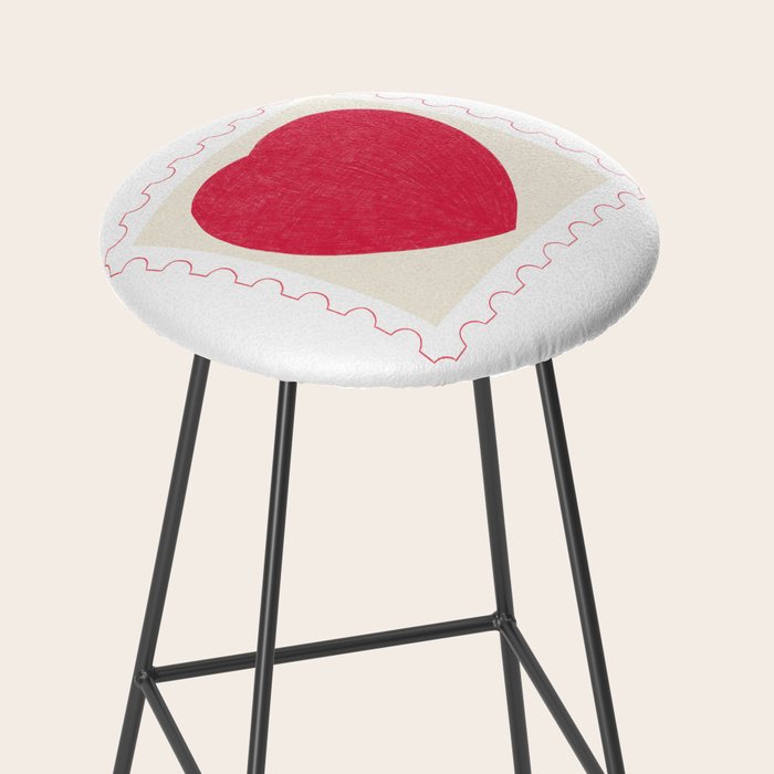 Heart and love stamp Stool Gallery Image 2