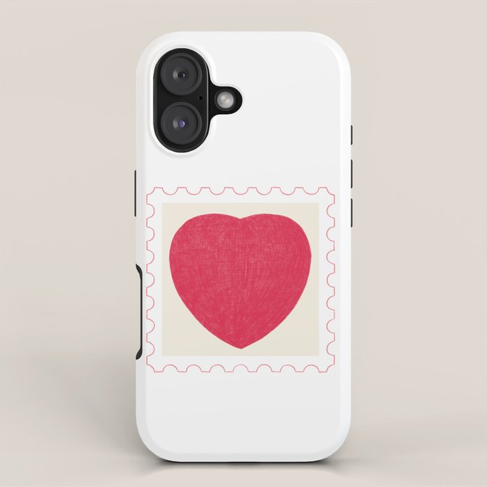 Heart and love stamp iPhone Case Gallery Image 1