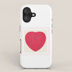 Heart and love stamp iPhone Case Gallery Image 1