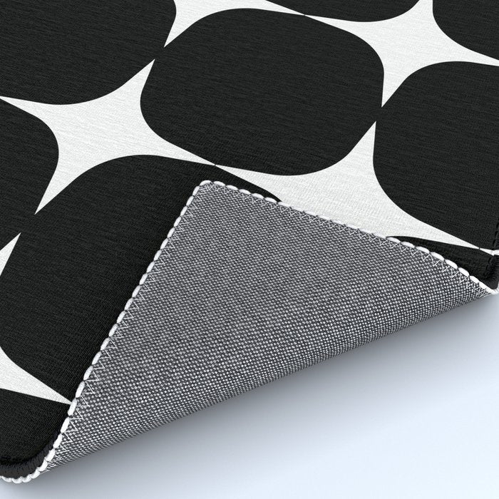 Retro '50s Shapes in Black and White Rug Gallery Image 4