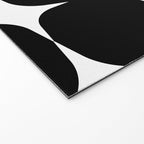 Retro '50s Shapes in Black and White Welcome Mat Gallery Image 2