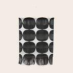 Retro '50s Shapes in Black and White Wall Hanging Gallery Image 1