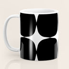 Retro '50s Shapes in Black and White Coffee Mug Gallery Image 3
