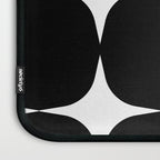 Retro '50s Shapes in Black and White Laptop Sleeve Gallery Image 3