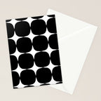 Retro '50s Shapes in Black and White Stationery Card Gallery Image 2
