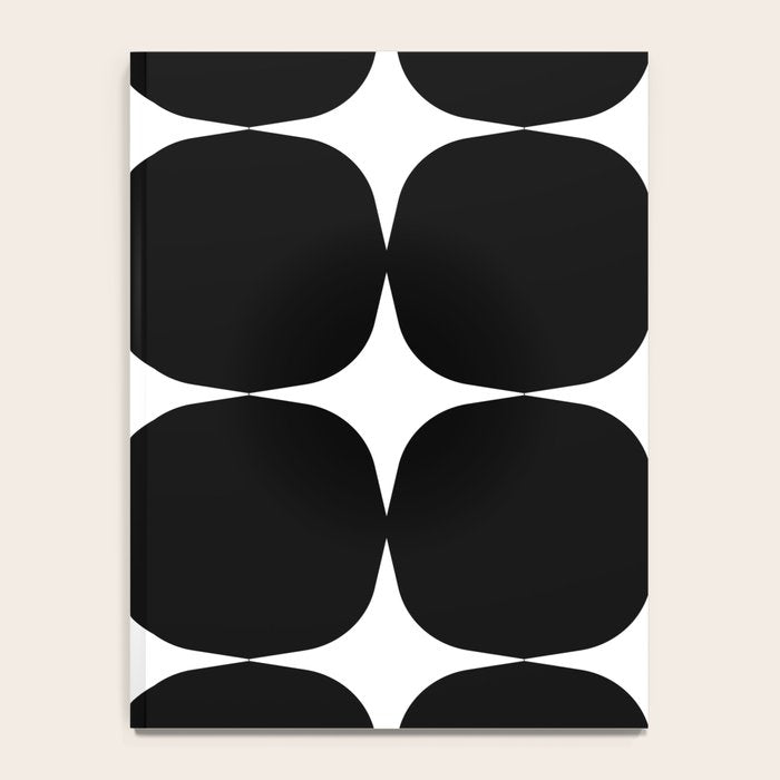 Retro '50s Shapes in Black and White Notebook Gallery Image 4